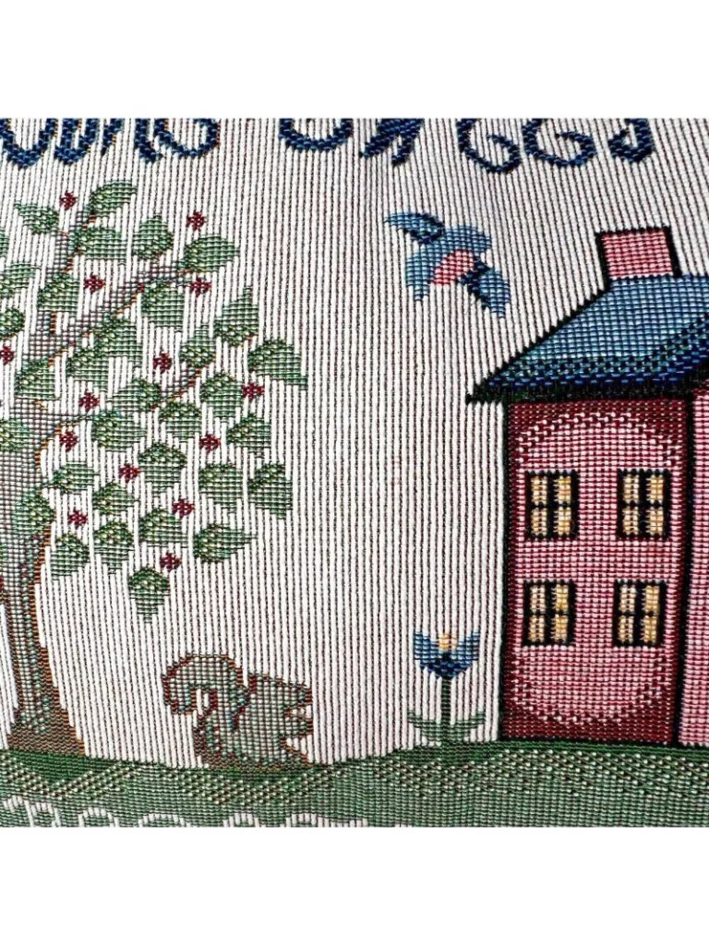 Home Sweet Home Tapestry Throw Pillow Alphabet Rectangular Cushion Squirrel